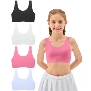 Sascina First Training Bra for Girls 7-8, 8-10, 10-12 Seamless Bras for Girls Sports Bras Comfortable- No Pads, Chest Double Lined [206],back to school,back to school shopping,back to school
