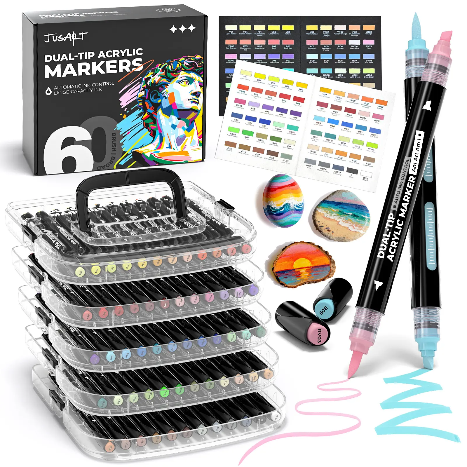 60 Colors (Dual Tip)