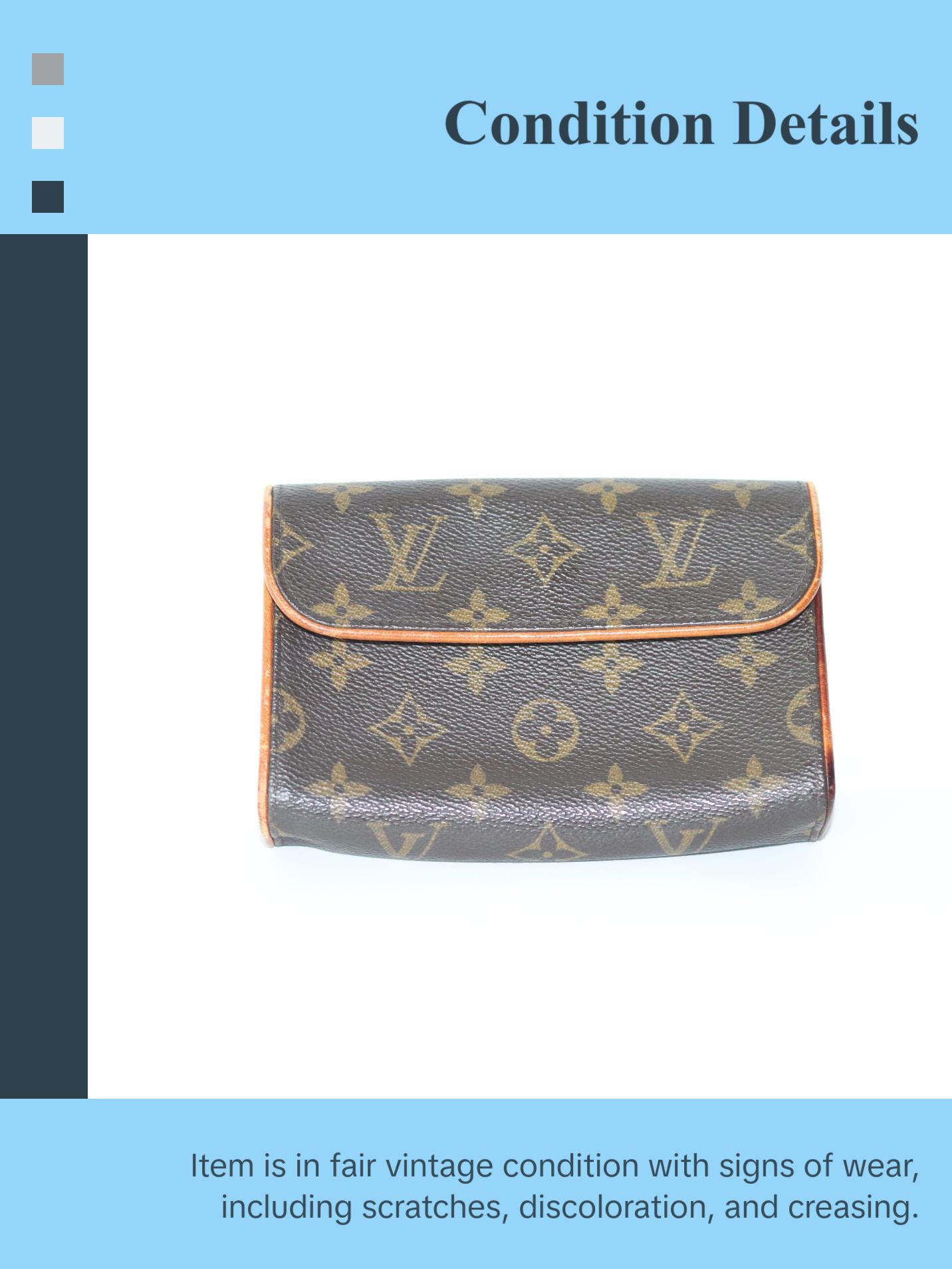 Pre-owned Louis Vuitton Leather belt bags Monogram Pochette Florentine Belt Bag