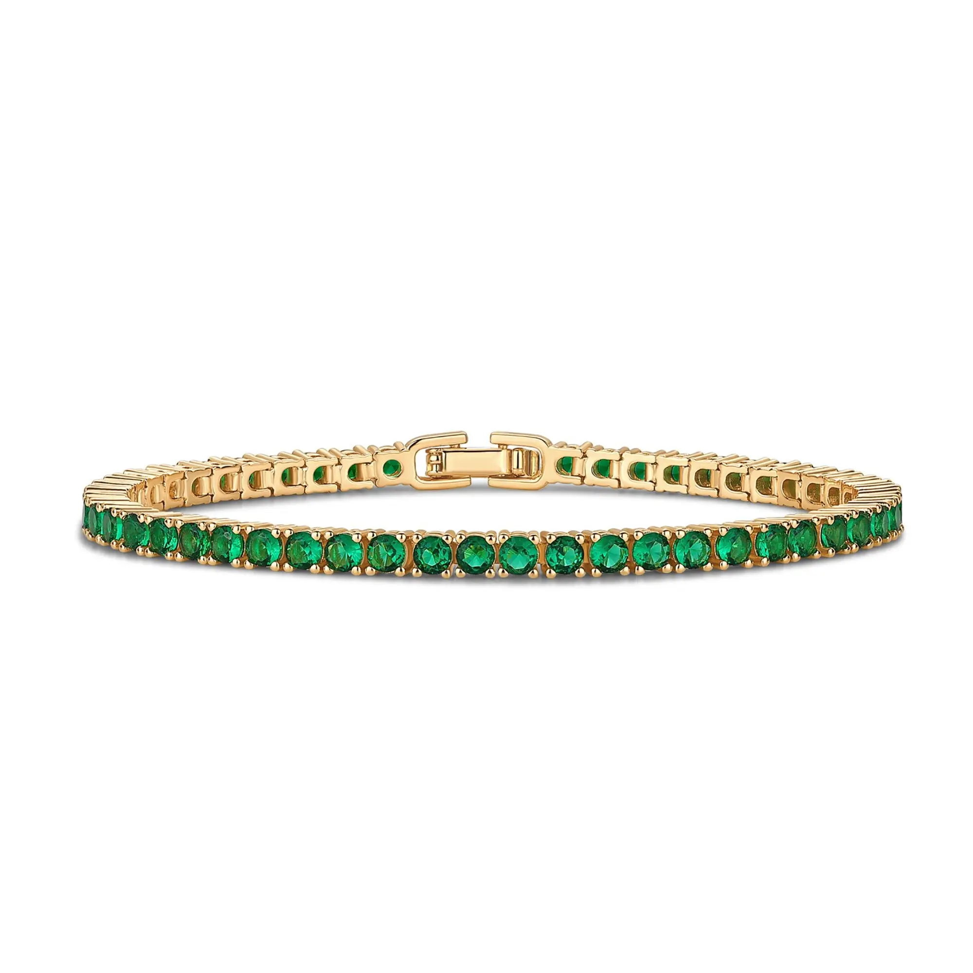 PAVOI 14K Gold Plated Colorful Tennis Bracelets for Women - Trendy Tennis Bracelet with Colored Cubic Zirconia - Hypoallergenic Jewelry Gifts