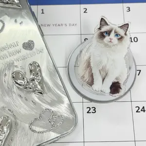 Custom Your Pet Magnetic Phone Grip, Personalized Phone Holder, Custom Pet Photo Grip, Cute Gift for Pet Lovers