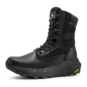 [Peakforce] NORTIV 8 Men's Breathable Tactical Military Work Boots Boy Closed Black Footwear Walking Shoes Worker
