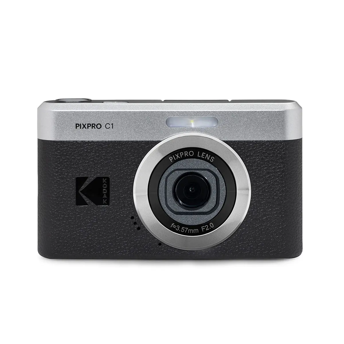Kodak PIXPRO C1 Friendly Zoom Vintage Retro Digital Point & Shoot Camera - 13MP, Full HD, Rechargeable Battery, USB-C Charging, LCD Display, Electronic Camera, Black