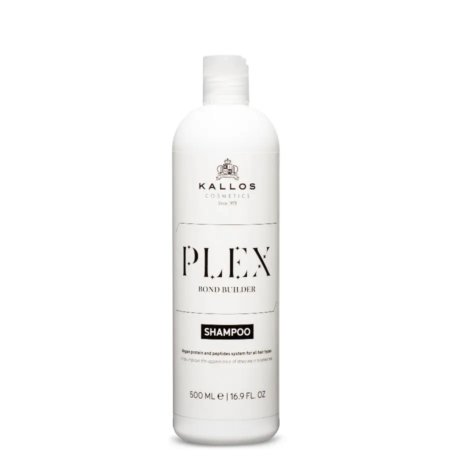 Bond Repair Shampoo for Bleached & Color Treated Hair - Kallos Plex - Plant Peptide Technology - Professional Grade