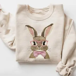 Easter Bunny Sweatshirt, Easter Sweatshirt, Easter Bunny Coquette Shirt, Easter Shirts for Women Easter Bunny, Bubble Gum Bunny Sweatshirt