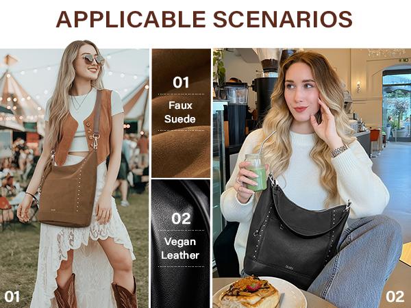 CLUCI HolidayHaul Womens Crossbody Purse,Large Crossbody Bags for Women, Womens Crossbody Purse, Hobo Bag for Work,Travel