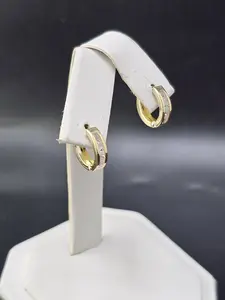 14K Gold Earrings - Huggie Hoops