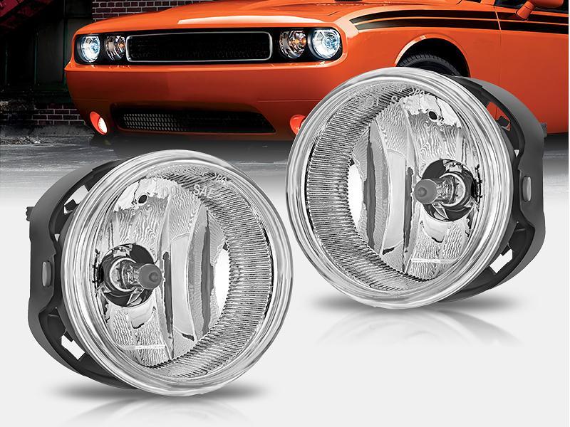 Nilight Fog Lights Assembly Compatible with 2005 2006 2007 2008 2009 2010 Dodge Grand Caravan Challenger Charger Caliber Nitro Avenger Chrysler Town & Country Pacifica Jeep Patriot