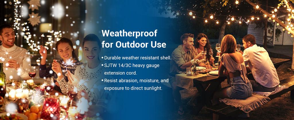 DEWENWILS Waterproof 100ft Programmable Wireless Remote Control Outlet Kit--HRS101F2