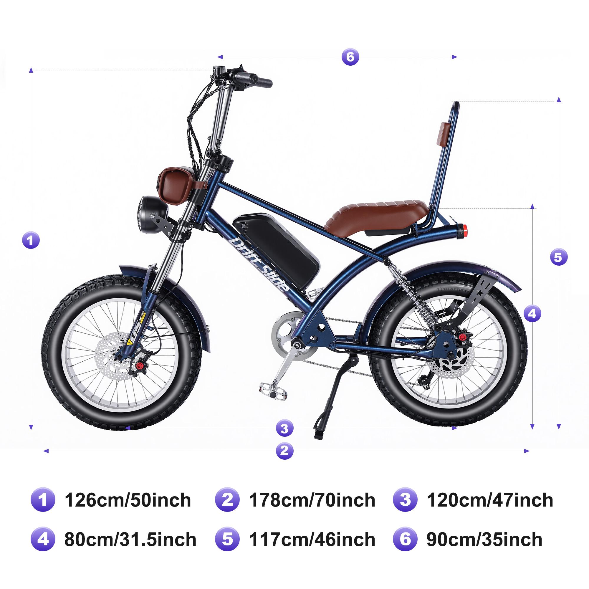 DRIFT.SLIDE 2000W peak power electric bicycle, 31MPH electric