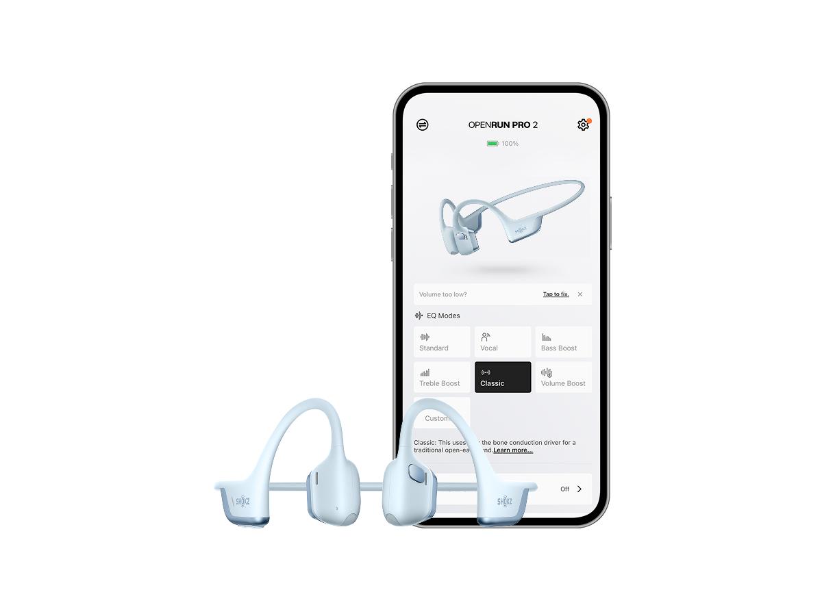 SHOKZ OpenRun Pro 2 High Quality Headphones - Open Ear Earphones with Bone Conduction Tech, Sweat-Resistant Sports Headset for Workouts, Deep Bass Audio & Smart Mic, Gym,back to school,back to school haul