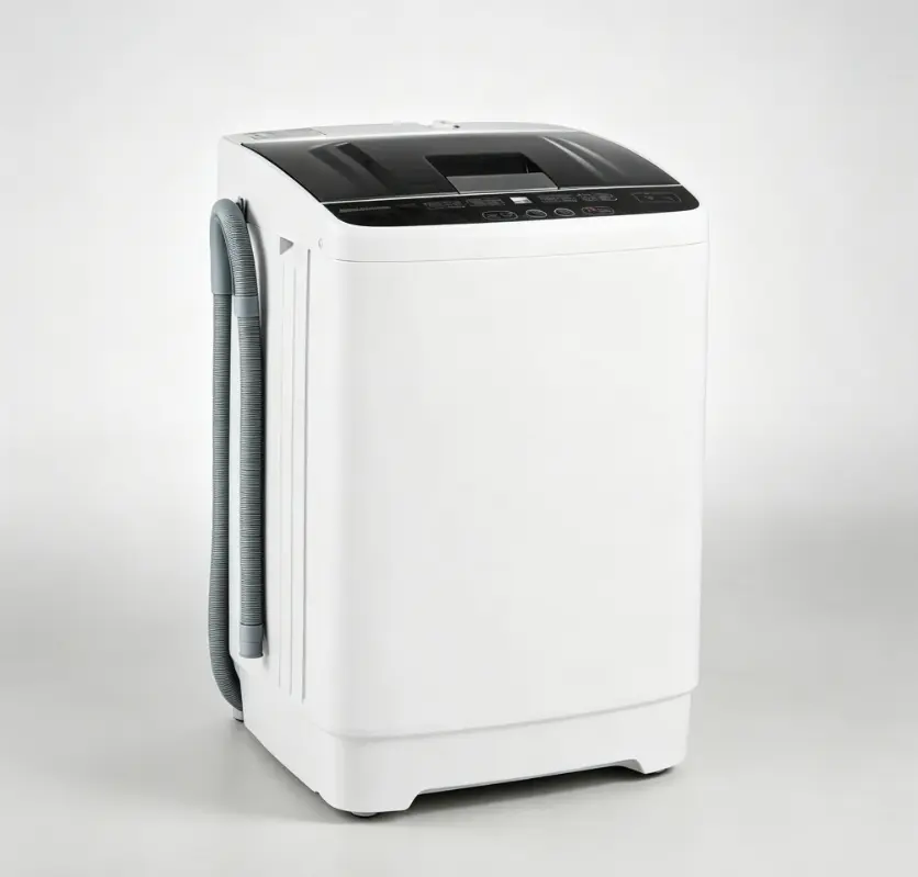 Full-Automatic Portable Washing Machine, W/LED Display, Drain Pump, Compact Laundry Washer and Dryer Combo for Home, Dorm, Apartment, RV, Camping
