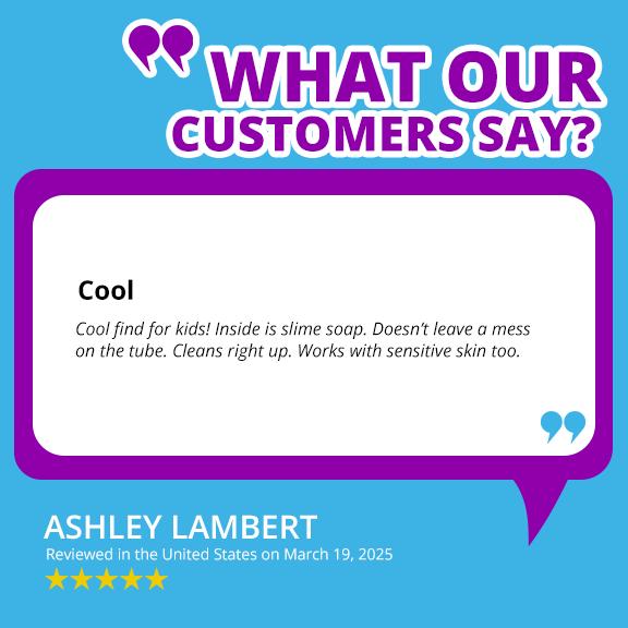 Tub Works Super Goo Bath Slime for Kids - 6-Pack Stretchy Squishy Fruity Scented Non-Toxic Paraben-Free Sensory Soap for Toddlers Ages 3+ - Mess-Free Moisturizing Lather in Colorful Jars