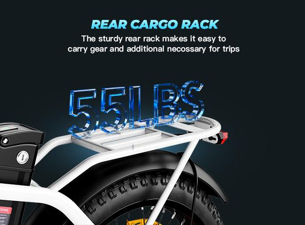 WINDHORSE W4A Foldable Electric Bike, Peak 983W Motor Ebike, 55-70 Miles & 20 MPH, 48V Removable Battery, 20" Fat Tire All-Terrain Electric Bicycle for Adults Teens with 7-Speed, Suspension