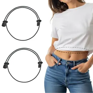 2Pcs Shirt Tuck Band for Women, Adjustable Tool for Sweater and Shirts Belly Leaking Elastic Crop Bands to Change The Style of Your Tops Shirt Stays Belt for Top