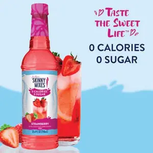 Skinny Syrups Strawberry Drink Flavoring - 0 Calories & 0 Sugar