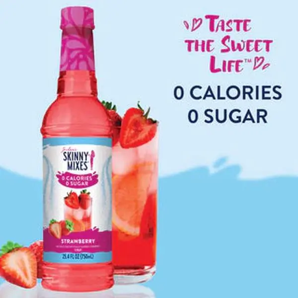 Skinny Syrups Strawberry Drink Flavoring - 0 Calories & 0 Sugar
