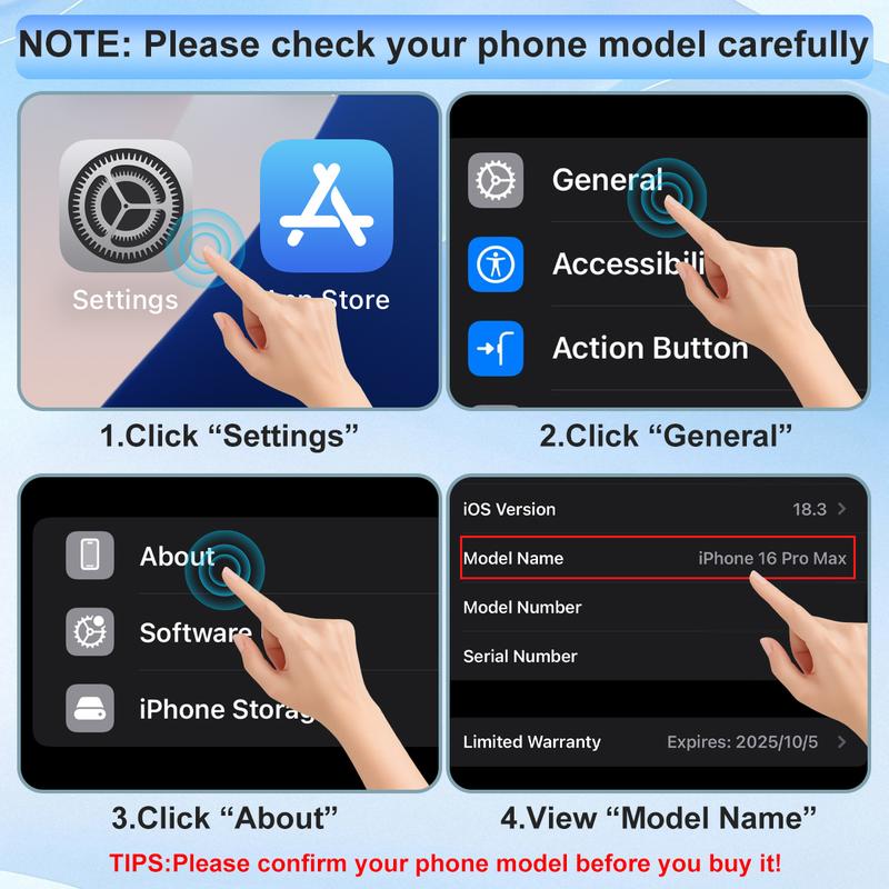 ROTUNOE Case for iPhone 16 Pro Max 15 14 13 12 11 Pro Max Case, Support for Magsafe, Magnetic Wireless Charger Case, Gradient Glass Back Cover with Full Camera Lens Protector Cover