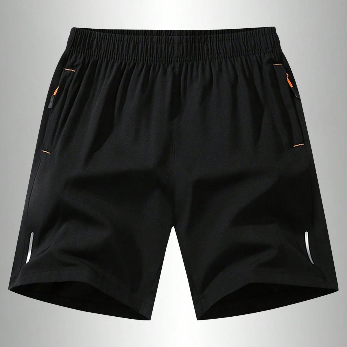 Men's Ultra-Lightweight Running Shorts - Quick Dry Breathable Thin Fabric for Summer Sports Solid Color Textured Wrinkle Resistant Reflective Strips Gym Sport Menswear Beige Plain