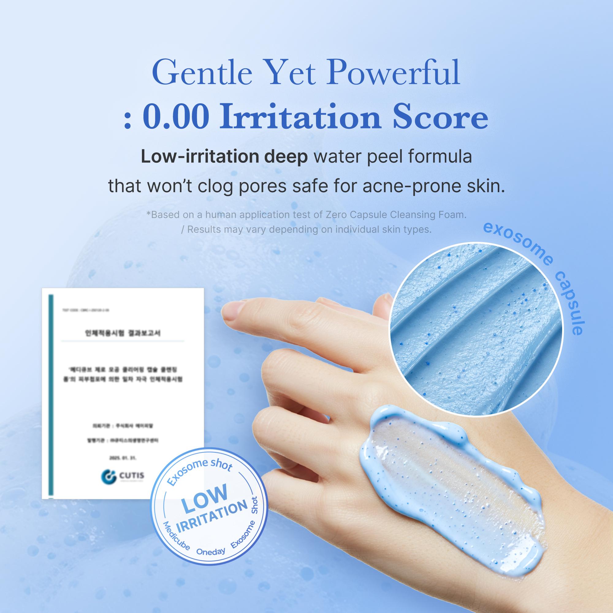 [medicube] Zero Pore Clear Blue Capsule Facial Cleanser for Skin Texture, Blackhead & Pore Care | AHA, BHA & PHA for Double Cleansing, Daily Gentle Face Wash, Korean Skincare | 120g / 4.23 oz