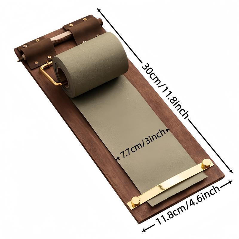 MUNBYN  Vintage Wooden Sticky Note Holder Board, Hanging Roll Paper Note Pad with 1 Paper Roll & 1 Wooden Pen  Desktop Organizer for Home, Office, or Study