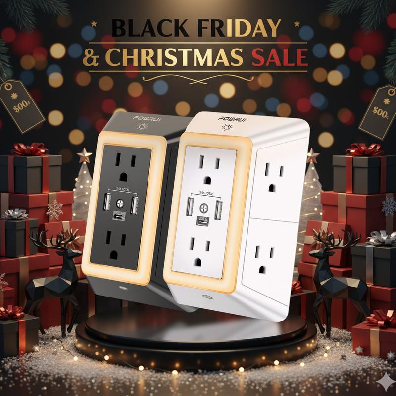 [Bundle Savings] POWRUI Quick Change Plug Surge Protector w/ - TikTok Shop