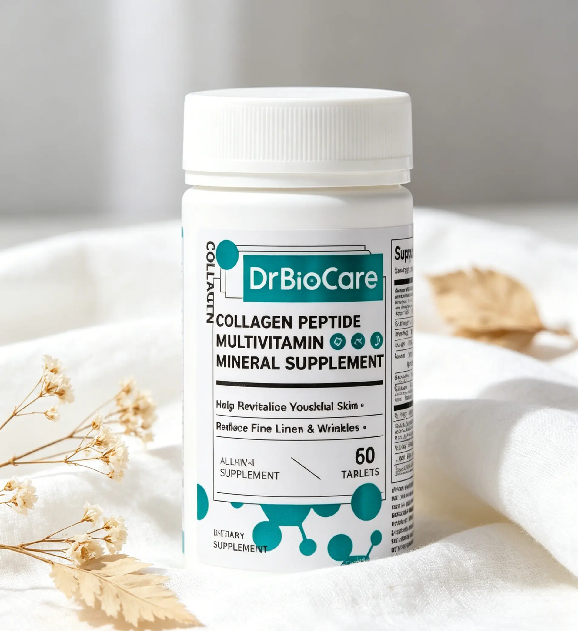 All-in-One DrBioCare Complete Dietary Supplement, Collagen Multivitamins Probiotics for Skin Health & Nutrition