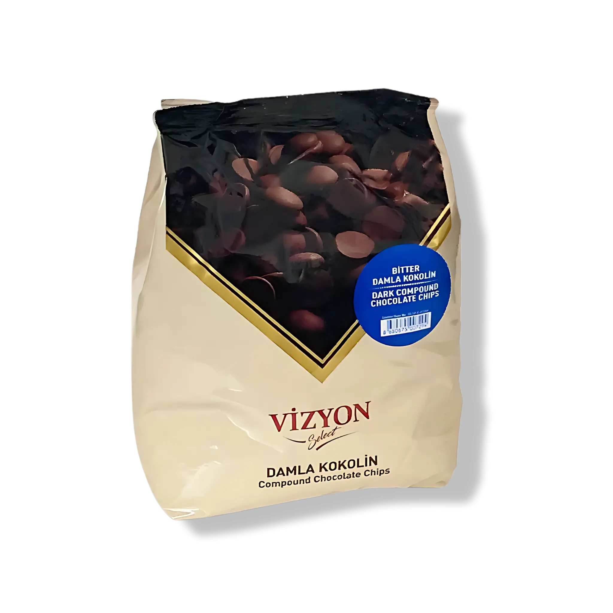 Vizyon Select Compound Dark Chocolate Chips - 2.2 lbs - Baking