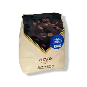 Vizyon Select Compound Dark Chocolate Chips - 2.2 lbs - Baking