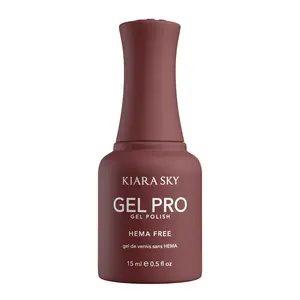 Kiara Sky Gel Pro - Bust A Mauve HEMA-Free + TPO Free Nail Gel Polish | Intense Pigmentation, Long-Lasting Wear | Finish: Cream 15ml
