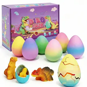 6 hatching dinosaur eggs, containing 6 dinosaurs, water-activated expanding toys, safe and fun, magical transformation experience, ideal for Easter and birthday gifts 3d printed prefilled