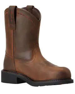 Ariat Women's Fat Pull On Work Boot Steel Toe - 10040431