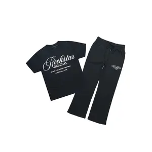 Cero Black/White T-Shirt/Relaxed Track Set