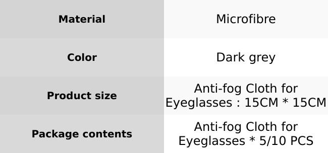 Old Schoolmate Anti-Fog Cloth for Eyeglasses Eliminate Fog with Nanotechnology Reusable 250 Times Ideal for Ski Goggles & More Hazard-Free Formula