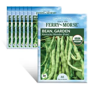 Ferry-Morse Online Edition Bean Kentucky Wonder Organic Seed Multipack - 8 Pack