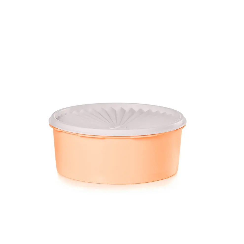 Tupperware Stacking Canister/ Color Peach