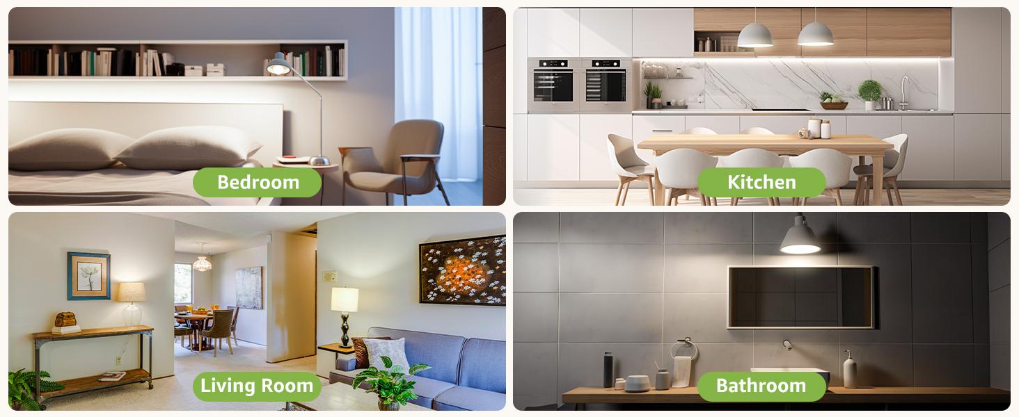 Lepro 100W Equivalent LED Light Bulbs, 14W 1500 Lumens 2700K Warm White and 5000K Daylight White Non-Dimmable, A19 E26 Standard Base, 10000 Hour Lifetime, Pack of 3