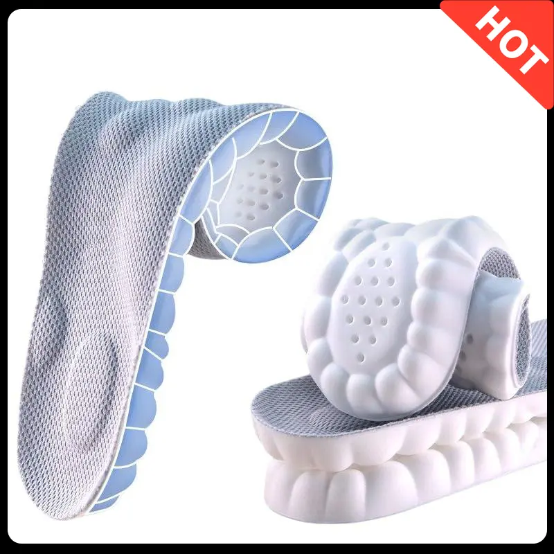 Orthopedic Arch Support Insoles Acupoint Massage Shock Absorbing Foot Pain Relief Shoe Inserts Breathable Anti-Odor Cloud Cushion Insoles Relieve Plantar Fasciitis & All-Day Standing Fatigue Acupressure Insoles All Purpose Insoles Shock Absorption