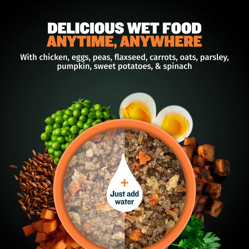 Bully Max 26/12 High Protein Wet Dog Food for Muscle Growth 592 Calories per Cup Made with Real Chicken, Barley, Oats, and Omega-3s