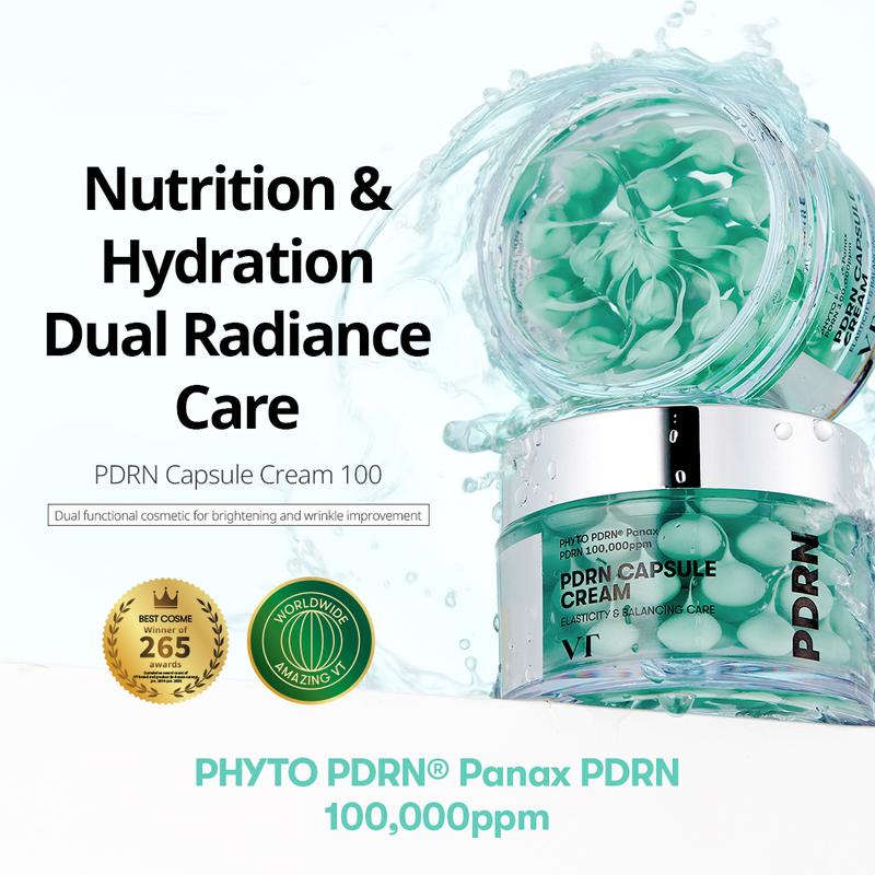 [VT Official] PDRN Capsule Cream 50mL / Vegan Salmon DNA,  100,000 PPM PDRN, Viral PDRN Capsule Cream, Enhanced Absorption