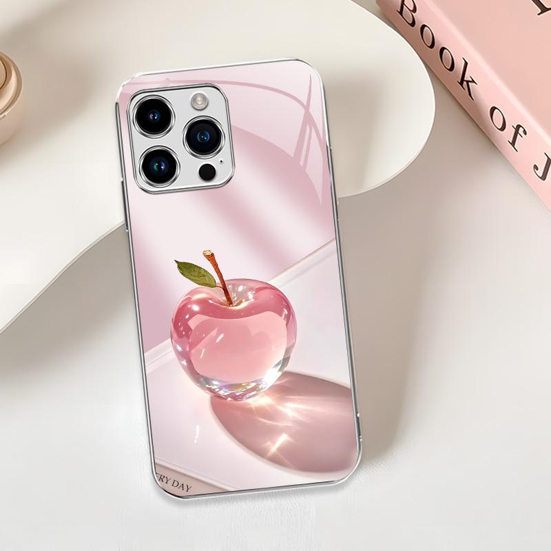 Crystal Fruit is suitable for[All iPhone/Galaxy]high-end electroplated glass case, making your phone unique ,as a gift, friends, good things, light luxury, minimalism, recommended, popular---975