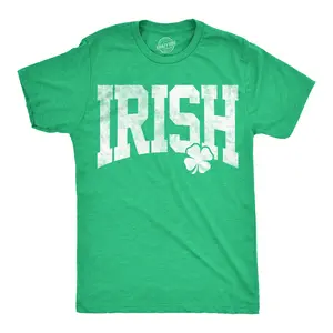 Mens Funny T Shirts Irish Collegiate Sarcastic St Patricks Day Tee For Men Mens Funny T Shirts Cool Vintage Fashion T-Shirt Gift Classic Menswear Saint Patrick's Day Apparel for Men Novelty Tees for Guys Green -