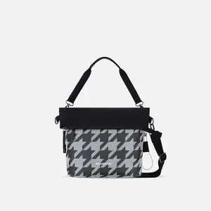Vale AT | Reversible Crossbody - Houndstooth Print
