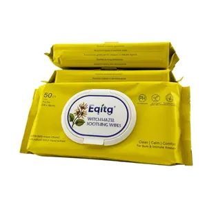 Gentle Witch Hazel Toilet Wipes — Flushable, Clean & Refreshing, 50 ct