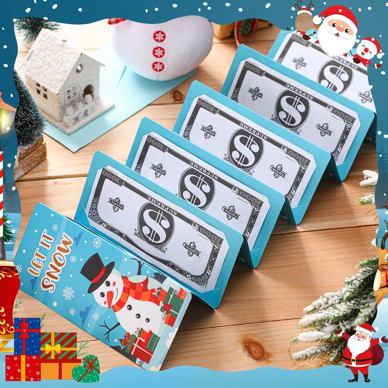 Christmas Clearance Sale Christmas Money Holders Cash Gift Envelope with 10 Slots Santa Snowmen Pattern DIY Christmas Gift Ideas Xmas Gift Card Holder for Family Friend,Christmas Valentine's Day Thanksgiving Day Anniversary Surprise Gift