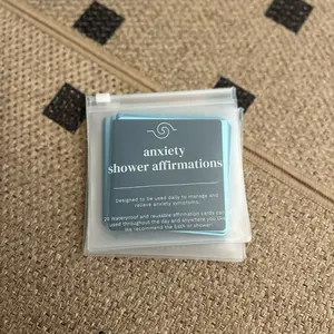 Anxiety Relief Shower Affirmation Cards – Waterproof Daily Calm
