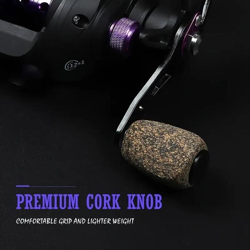 [W] [Aluminum Baitcasting Reel] VN Series Aluminum Baitcasting Reel| Ambidextrous, 6.5:1 Gear Ratio, 18LB Max Drag, Black, Polyamide (Nylon) Major Material, for Freshwater Saltwater