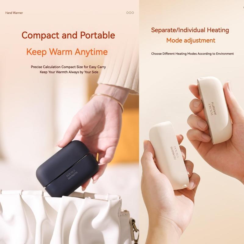 Double Warmth Hand Warmers 2 in 1 Magnetic Rechargeable 3-Second Rapid Heating Split USB-C Reusable Portable Pocket Heater for Christmas Outdoor Golf Hunting Camping Tech Gifts Double Warmth Hand Warmers 2 in 1 Magnetic Rechargeable 3-Second Rapid Heating Split USB-C Reusable Portable Pocket Heater for Christmas Outdoor Golf Hunting Camping Tech Gifts