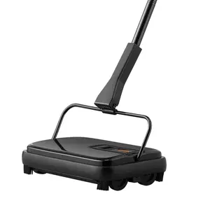 VEVOR Manual Carpet Sweeper 7.87 in Non-Electric 300 ml Dustbin Capacity with Comb for Home Office Rugs Hardwood Surfaces Wood Floors Laminate Cleans Dust Pet Hair Quick & Quiet Cleaning