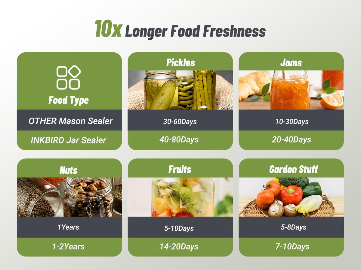 INKBIRD Compact Vacuum Sealer Handheld Portable with 60Kpa Suction USB Rechargeable-Spring glow up